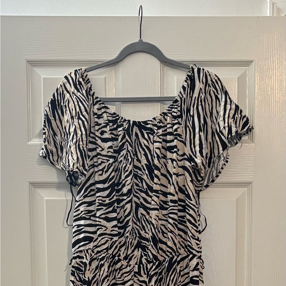 Zebra Print Women's Dress